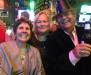 Terri, Carolyn and Tommy wish everyone a Happy New Year during Randy's New Year's Eve show at Johnny’s.
